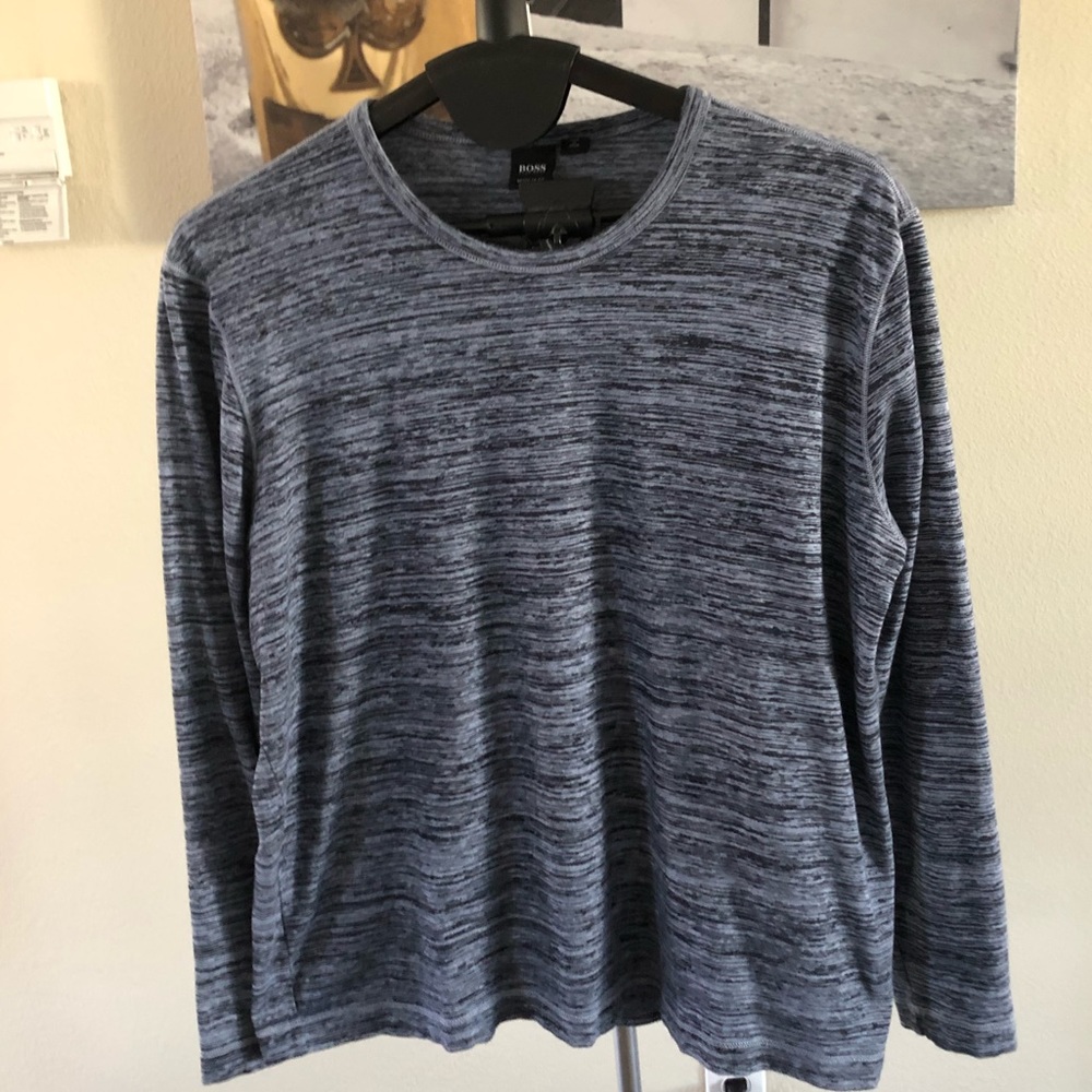 Boss Long Sleeved T-Shirt, Blue, XXL